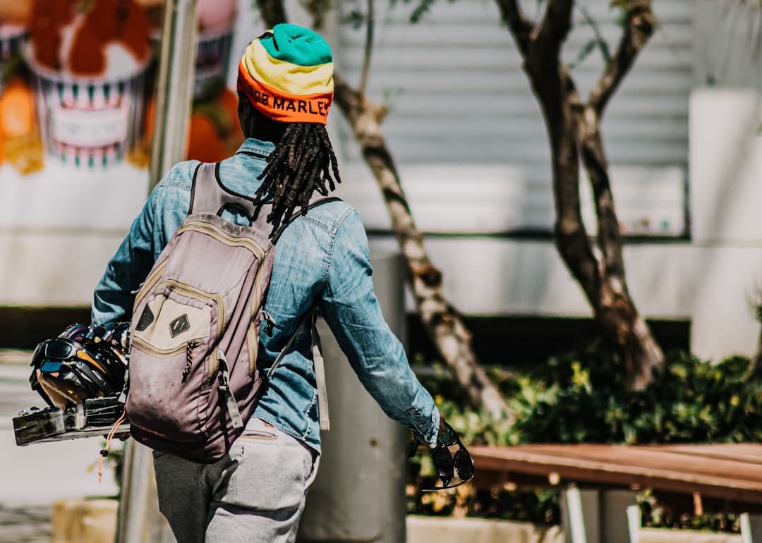 Folded dark blue denim fabric